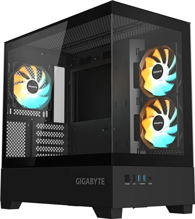 GIGABYTE C201 PANORAMIC Micro-ATX Mid-Tower Case — manufacturer product image