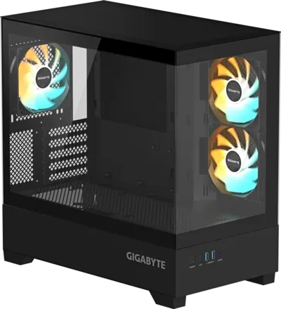 GIGABYTE C201 PANORAMIC Micro-ATX Mid-Tower Case — manufacturer product view 2