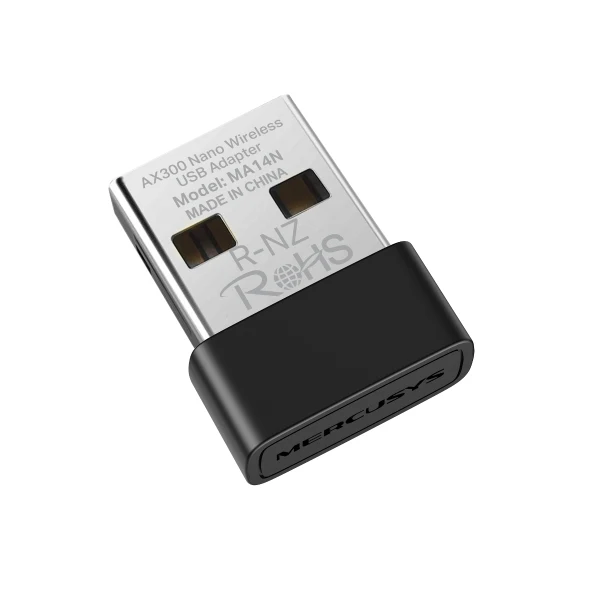 MERCUSYS MA14N AX300 Nano Wireless USB Adapter — manufacturer product view 2