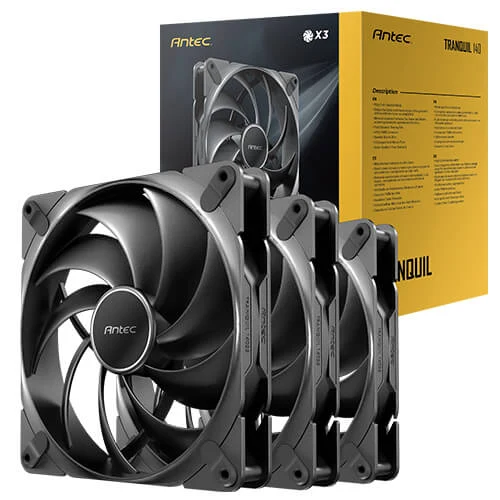 Antec Tranquil 140 140mm PWM Case Fan 3-Pack — manufacturer product view 2